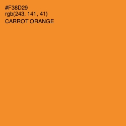 #F38D29 - Carrot Orange Color Image